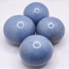 2.25" Blue Angelite Sphere Polished Natural Angel/Angelic Stone Ball Collectilbe Gemstone Crystal Mineral - Peru + Stand (1PC) view 4