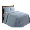 Better Trends 2 Pieces Set Chenille Bedspread Twin Size 100% Cotton Chenille Bedding Lightweight Medallion Pattern Bedroom Decor Rio Collection view 3