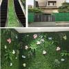 QIAOH Artificial Boxwood Panels 4PCS, Boxwood Wall Panels, Faux Grass Decor Outdoor, Green Boxwood Backdrop for Outdoor, Balcony, Garden Fence Screen and Indoor Wall Decoration view 2