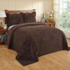 Better Trends 2 Pieces Set Chenille Bedspread Twin Size 100% Cotton Chenille Bedding Lightweight Medallion Pattern Bedroom Decor Rio Collection view 1