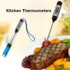 Cooking Thermometer, Kitchen Electronic Digital Thermometer Food Probe for Meat Water Milk - Black view 2
