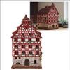 Ceramic Tealight Candle Holder | Room Decoration | Collectible Miniature Replica of Pilatushaus in Nuremberg | D268 view 1
