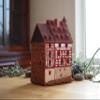 Ceramic Tealight Candle Holder | Room Decoration | Collectible Miniature Replica of Pilatushaus in Nuremberg | D268 view 3