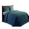 Better Trends Stylish Plush Twin Bedding Set, Teal 100% Cotton Tufted Medallion Pattern Soft & Luxurious Feel, Perfect for Gifting and All Seasons, Machine Washable, 2 Pieces - Rio Collection view 2