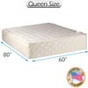 DS USA Grandeur Deluxe Queen Medium Firm Two-Sided Mattress Only with Mattress Cover Protector Included - Fully Assembled, Sleep Support, Longlasting Comfort view 2