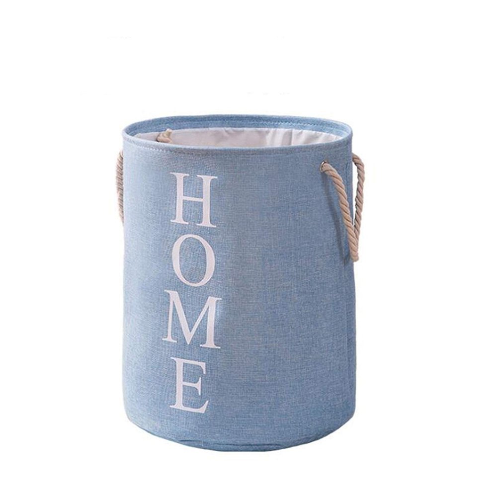 changshuo Storage Basket Large Capacity Durable Dirty Clothes Hamper Foldable Laundry Hamper Waterproof Laundry Storage Basket (Color : Blue)