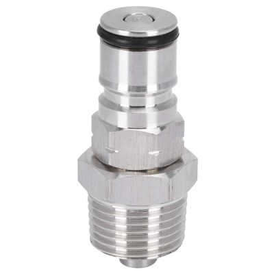 19/3218 Ball Lock Post, 1/2" NPT Male Thread Bulkhead Assembly Stainless Steel Gas Ball Lock, Keg Post Adapter for Corny Keg