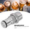 19/3218 Ball Lock Post, 1/2" NPT Male Thread Bulkhead Assembly Stainless Steel Gas Ball Lock, Keg Post Adapter for Corny Keg view 2