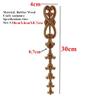 DUO ER Wooden Decal Carved Hanging Supplies Corner Appliques Decoration Accessories Miniatures Europe Round Woodcarving Home Decor view 2