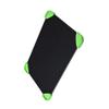 Happyyami Fast Defrosting Mat Fast Defrosting Tray Aluminum Rapid Thawing Plate Board Meat Defroster with 4 Silicone Corner Pad for Meat Pork Beef Fish Black 23x16. 5cm Food Holder Dish view 1