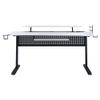 Acme Vildre Wooden Top Gaming Table with USB Port in Black and White view 3