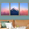 SIGNWIN Canvas Print Wall Art Set Hazy Pastel Duotone City & Mountain Cities Cityscape Mixed Media Modern Bohemian Scenic Colorful Multicolor for Living Room, Bedroom, Office - 16"x24"x3 Natural view 2