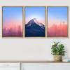 SIGNWIN Canvas Print Wall Art Set Hazy Pastel Duotone City & Mountain Cities Cityscape Mixed Media Modern Bohemian Scenic Colorful Multicolor for Living Room, Bedroom, Office - 16"x24"x3 Natural view 3