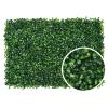 QIAOH Artificial Boxwood Hedge Panels 8PCS, Topiary Plant Wall Hedge Mat, Greenery Backdrop with Stand, UV Protected Faux Greenery Mats for Both Outdoor or Indoor Decoration view 1