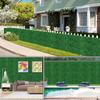 QIAOH Artificial Boxwood Hedge Panels 8PCS, Topiary Plant Wall Hedge Mat, Greenery Backdrop with Stand, UV Protected Faux Greenery Mats for Both Outdoor or Indoor Decoration view 2