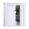 Spirich Bathroom Cabinet Wall Mounted, Hanging Bathroom Storage Cabinet Over Toilet, Medicine Cabinet with Doors and Shelves (White) view 1
