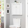 Spirich Bathroom Cabinet Wall Mounted, Hanging Bathroom Storage Cabinet Over Toilet, Medicine Cabinet with Doors and Shelves (White) view 2
