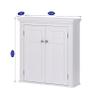 Spirich Bathroom Cabinet Wall Mounted, Hanging Bathroom Storage Cabinet Over Toilet, Medicine Cabinet with Doors and Shelves (White) view 3