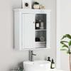 Spirich Bathroom Cabinet Wall Mounted, Hanging Bathroom Storage Cabinet Over Toilet, Medicine Cabinet with Doors and Shelves (White) view 4