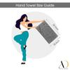 Ample Decor Bathroom Hand Towel 18 X 28 Inch 600 GSM 100% Cotton, Soft Absorbent - 4 Pcs Black view 3