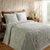 Better Trends Chenille Bedspreads Twin Size, Sage 100% Cotton Chenille Medallion Design Tufted Bedding Coverlet Soft Lightweight, 96"x110" with 1 PC Sham 2 Pieces Set Ashton Collection view 1