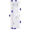 Spirich Tall Bathroom Storage Cabinet, Floor Narrow Linen Cabinet with Single Door and Drawers, Freestanding Wood Cabinet for Bathroom, Living Room, Kitchen, Whtie view 2