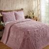 Better Trends Chenille Bedspreads King Size, Pink 100% Cotton Chenille Medallion Design Tufted Bedding Coverlet Soft Lightweight, 120"x110" with 2 King Sham 3 Pieces Set Ashton Collection view 1