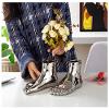 Ceramic Joe Creative Foot Ceramic vase Ornament Home Bedroom Living Room Simple Decorative Crafts (Silver(Pair) view 3