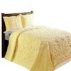 Better Trends Chenille Bedspreads Twin Size, Yellow 100% Cotton Chenille Medallion Design Tufted Bedding Coverlet Soft Lightweight, 96"x110" with 1 PC Sham 2 Pieces Set Ashton Collection view 2