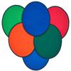 Carpets for Kids KID$Value Plus 9120 Mini Go Rounds Individual Seating Carpet Set of 12-16in Rounds Multi Color view 1