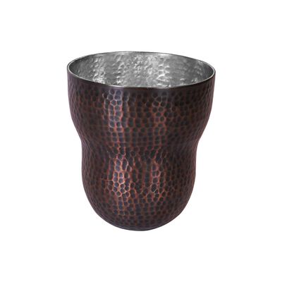 De Kulture Handmade Pure Copper Round Glasses Cup Tumbler With Tin Plating Drinkware for Milk Water Ice Coffee Tea Cocktail Beer Sake Whiskey Vodka Rum Tequila , 3.0x 3 (DH) Inches