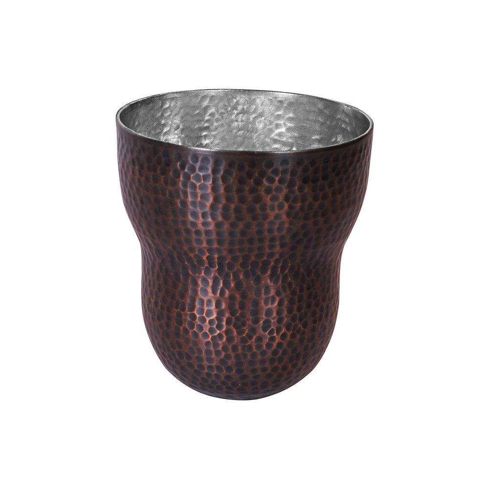 De Kulture Handmade Pure Copper Round Glasses Cup Tumbler With Tin Plating Drinkware for Milk Water Ice Coffee Tea Cocktail Beer Sake Whiskey Vodka Rum Tequila , 3.0x 3 (DH) Inches