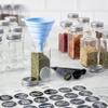 Kamenstein Glass Jars with Removable Sprinkle/Pour Discs, Silicone Funnel, Set of 3 Measuring Spoons, and 450 Labels and Chalk Marker, Set of 24, 4-Ounce view 3