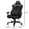 ASUS ROG Chariot RGB Gaming Chair (Memory Foam Lumbar Support, 4D Adjustable Armrest, Reclining Backrest, Breathable Leatherette Material, Durable PU Casters, Integrated Aura RGB Lighting) view 2