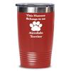 Airedale Terrier Tumbler Travel Coffee Cup Dog Mom Fur Dad Human Belongs to This Pup view 1