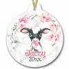 Baby Animal Christmas Ornament, Baby Cow Ornament view 1