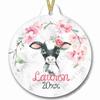 Baby Animal Christmas Ornament, Baby Cow Ornament view 3