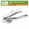 [24 PACK] Stainless Steel Garlic Press - Professional Kitchen Garlic Crusher - Easy Squeeze, Dishwasher safe - Cooking Utensils, Clove Press and Ginger Mincer view 3