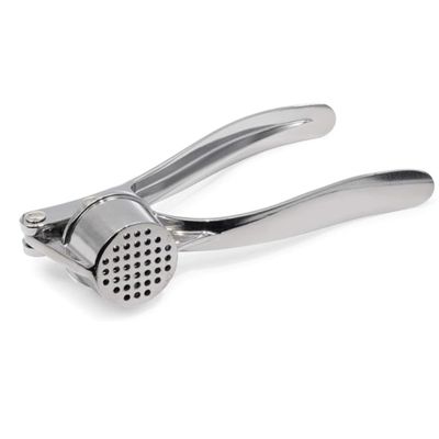 [3 PACK] Stainless Steel Garlic Press - Professional Kitchen Garlic Crusher - Easy Squeeze, Dishwasher safe - Cooking Utensils, Clove Press and Ginger Mincer