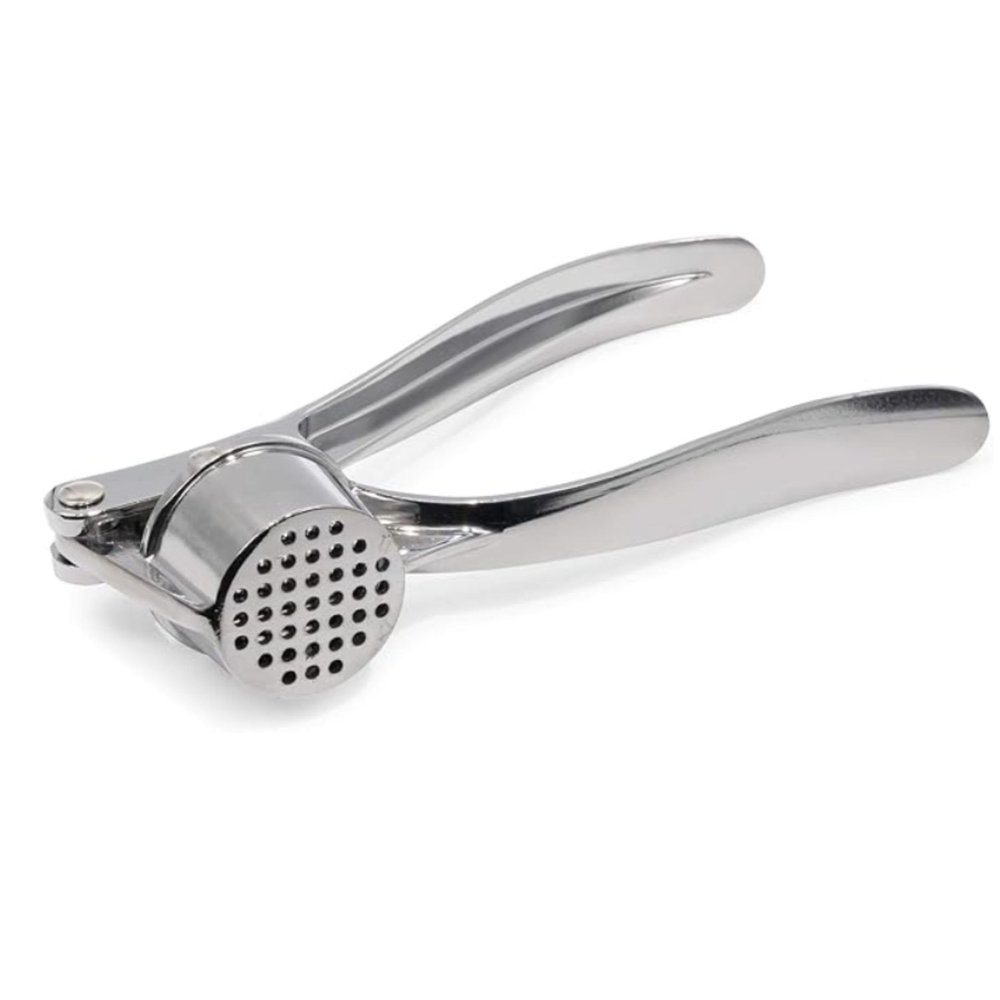 [3 PACK] Stainless Steel Garlic Press - Professional Kitchen Garlic Crusher - Easy Squeeze, Dishwasher safe - Cooking Utensils, Clove Press and Ginger Mincer