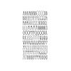 Imagnt Studio Organizing Decal ABC Set Alphabet Letters & Digits in Skinny Font - DIY Crafts Stickers (Black, Letter Height- 3 inches) view 1