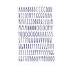 Imagnt Studio Organizing Decal ABC Set Alphabet Letters & Digits in Skinny Font - DIY Crafts Stickers (Royal Blue, Letter Height- 2 inches) view 1