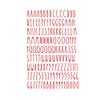 Imagnt Studio Organizing Decal ABC Set Alphabet Letters & Digits in Skinny Font - DIY Crafts Stickers (Red, Letter Height- 2 inches) view 1