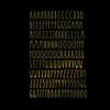 Imagnt Studio Organizing Decal ABC Set  Alphabet Letters & Digits in Skinny Font - DIY Crafts Stickers (Gold, Letter Height- 5 inches) view 1
