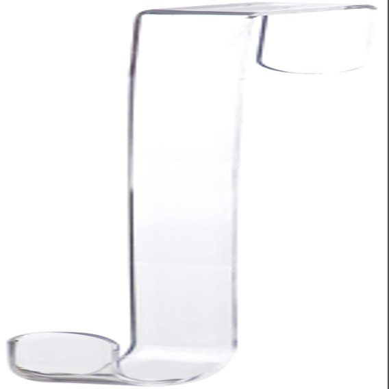 Clear Plastic Door Wreath Hanger, 12 inch