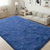 ISEAU Fluffy Rug Carpets Soft Shaggy Area Rugs Indoor Floor Mats for Kids Room Fuzzy Carpet Comfy Cute Nursery Mat Bedside Rug for Boys Girls Bedroom Living Room Home Decor, 6ft x 9ft, Light Navy view 1