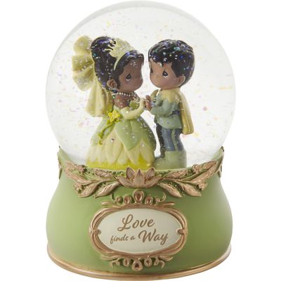 Precious Moments Love Finds A Way Princess and The Frog Musical Snow Globe