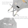 NEWGEM Cotton Canvas Cross Back Apron for Chef Cobbler Men Women with Pockets Kitchen Cooking Baking Woodworking Work Light Grey view 2