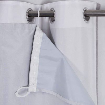 always4u 100% Blackout Curtain Liner Thermal Heat Blocking Curtain Liners Odorless Water-Proof Energy Efficient Blacout Window Cover 2 Panels Hooks Included 51 * 81