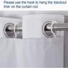 always4u 100% Blackout Curtain Liner Thermal Heat Blocking Curtain Liners Odorless Water-Proof Energy Efficient Blacout Window Cover 2 Panels Hooks Included 51 * 81 view 2